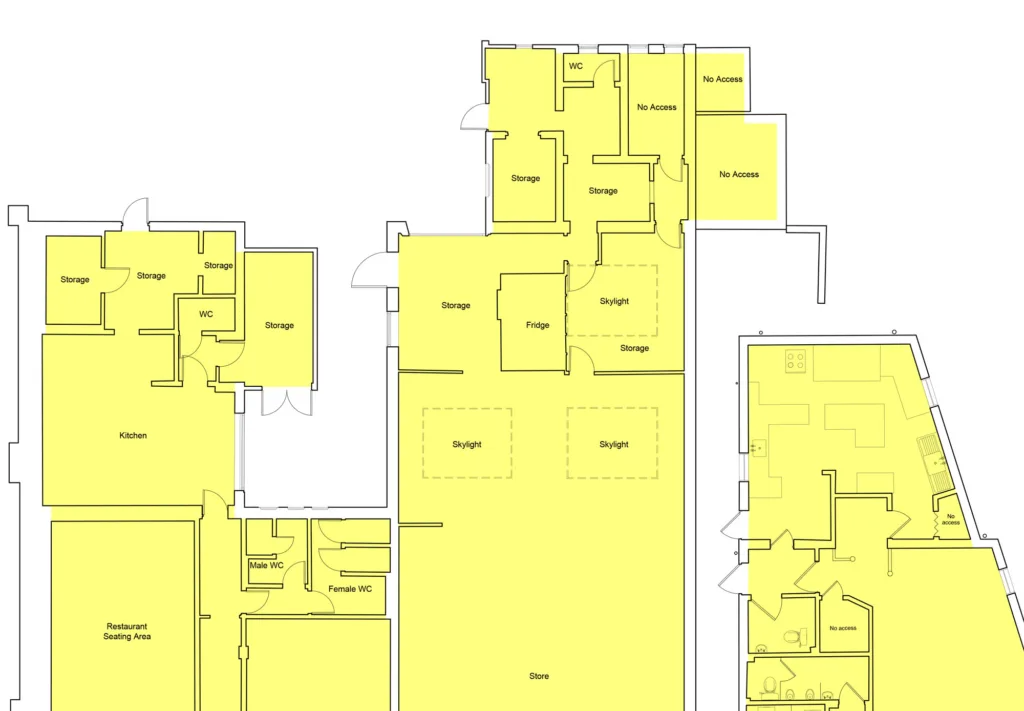 Area referencing building plan